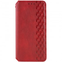 Кожаный чехол книжка GETMAN Cubic (PU) для Samsung Galaxy S24 Ultra Красный - купить на Floy.com.ua