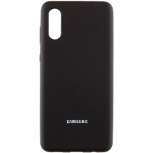 Чехол Silicone Cover Full Protective (AA) для Samsung Galaxy A02 Черный - купить на Floy.com.ua