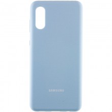 Чехол Silicone Cover Full Protective (AA) для Samsung Galaxy A02 Голубой - купить на Floy.com.ua