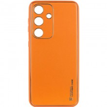 Кожаный чехол Xshield для Samsung Galaxy A35 Оранжевый - купить на Floy.com.ua