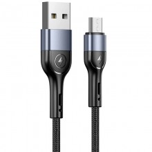 Дата кабель Usams US-SJ450 U55 Aluminum Alloy Braided USB to MicroUSB (1m) - купить на Floy.com.ua
