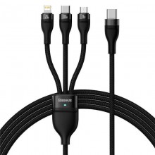 Дата кабель Baseus Flash Series 2 USB to MicroUSB-Lightning-Type-C 66W (1.2m) (CASS04000) - купить на Floy.com.ua