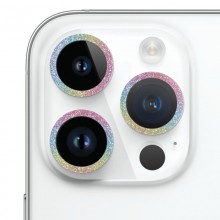 Защитное стекло Metal Sparkles на камеру (в упак.) для Apple iPhone 15 Pro (6.1") /15 Pro Max (6.7") - купить на Floy.com.ua