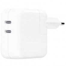 СЗУ 35W Dual USB-C Port Power Adapter for Apple (AAA) (no box) - купить на Floy.com.ua