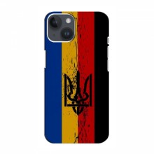 Украинские Чехлы для Айфон 15 - с картинкой УПА (AlphaPrint) Флаг УПА - купить на Floy.com.ua