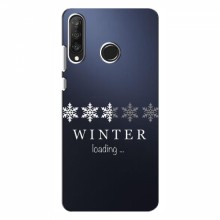 Зимние Чехлы для Huawei P30 Lite / Nova 4e - прозрачный фон - купить на Floy.com.ua