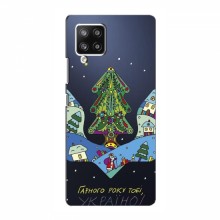 Зимние Чехлы для Samsung Galaxy A42 (5G) - прозрачный фон Рождественский герб - купить на Floy.com.ua