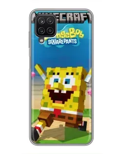 Чохол для Samsung Galaxy A12 з картинкою «Губка Боб Minecraft» Чохол для Samsung Galaxy A12 з картинкою «Губка Боб Minecraft»