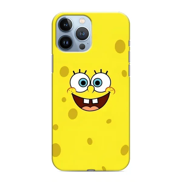 Чохол з принтом «Мордашка Спанч Боба» для iPhone 13 Pro Max Чохол з принтом «Мордашка Спанч Боба» для iPhone 13 Pro Max