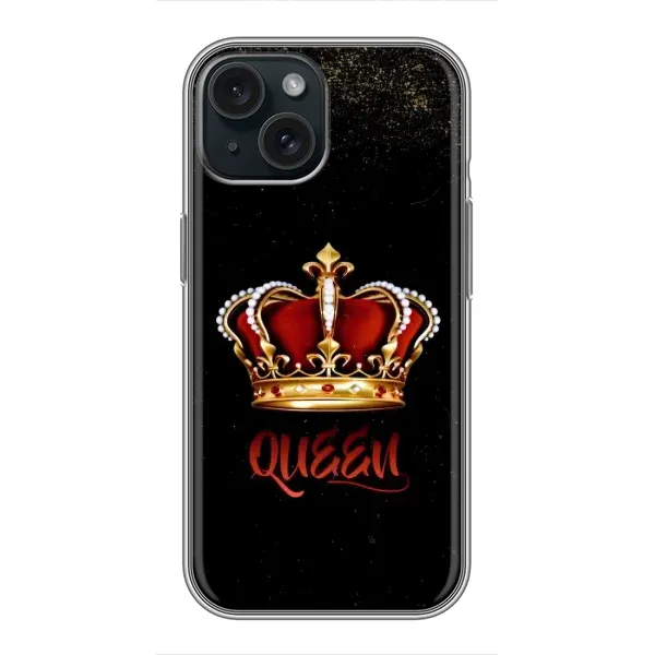 Чехол с принтом «Корона короля» для iPhone 15 Чехол с принтом «Корона короля» для iPhone 15