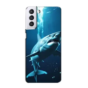 Чохол з картинкою 'Хижаки' для Samsung Galaxy S21 (Акула під водою)