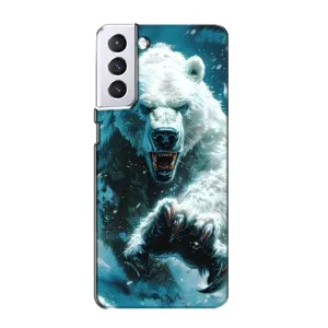 Чохол з картинкою 'Хижаки' для Samsung Galaxy S21 (Полярний ведмідь)