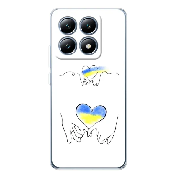 Чохол з принтом «Мир Україні» для Xiaomi 15 Pro Чохол з принтом «Мир Україні» для Xiaomi 15 Pro