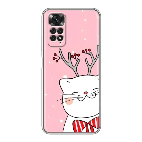 Чохол з принтом «Зимовий кіт» для Xiaomi Redmi Note 11 / 11s Чохол з принтом «Зимовий кіт» для Xiaomi Redmi Note 11 / 11s