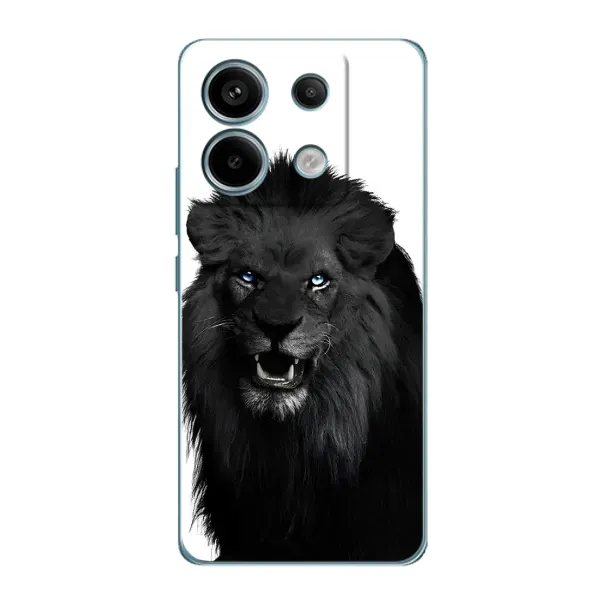Чохол з принтом «Чорний ЛЕВ» для Xiaomi Redmi Note 13 Pro Чохол з принтом «Чорний ЛЕВ» для Xiaomi Redmi Note 13 Pro