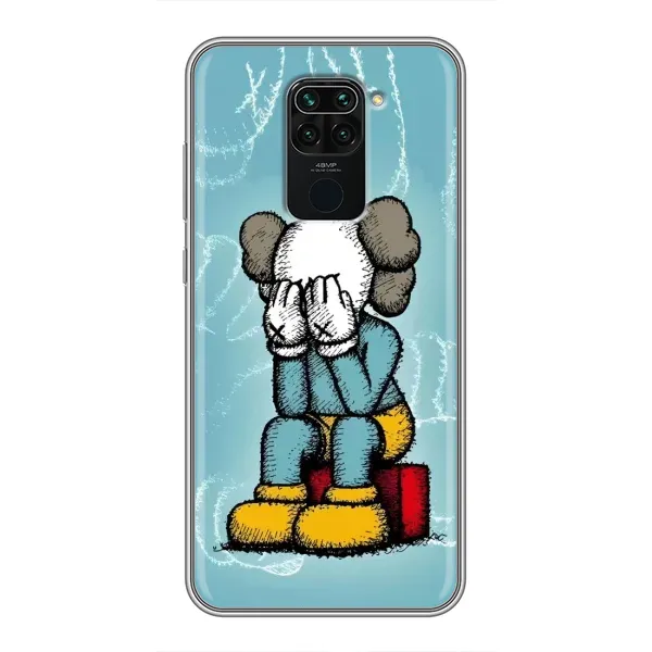 Чохол з принтом «Плач Bearbrick» для Xiaomi Redmi Note 9 Чохол з принтом «Плач Bearbrick» для Xiaomi Redmi Note 9