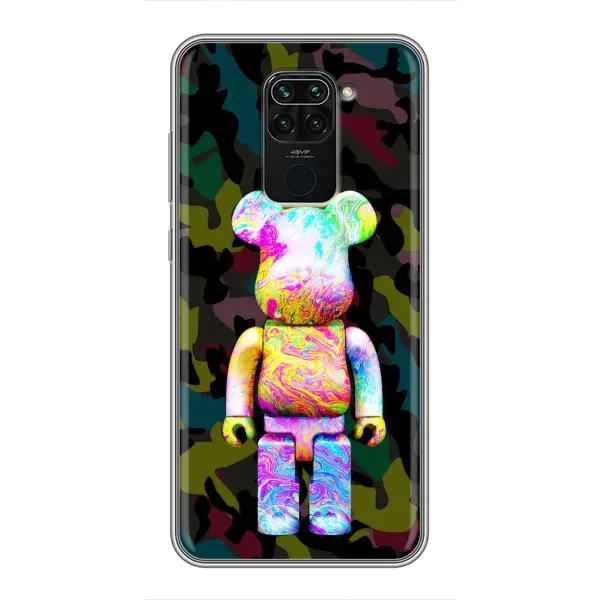 Чохол з принтом «Яскравий Bearbrick» для Xiaomi Redmi Note 9 Чохол з принтом «Яскравий Bearbrick» для Xiaomi Redmi Note 9