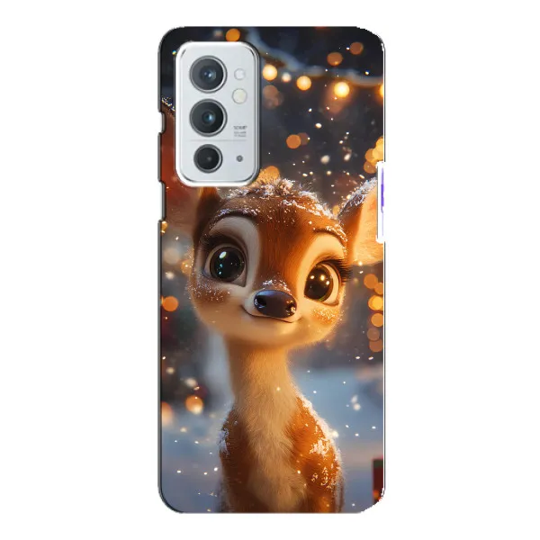 Чехол с принтом «Олененок среди гирлянд» для OnePlus 9RT