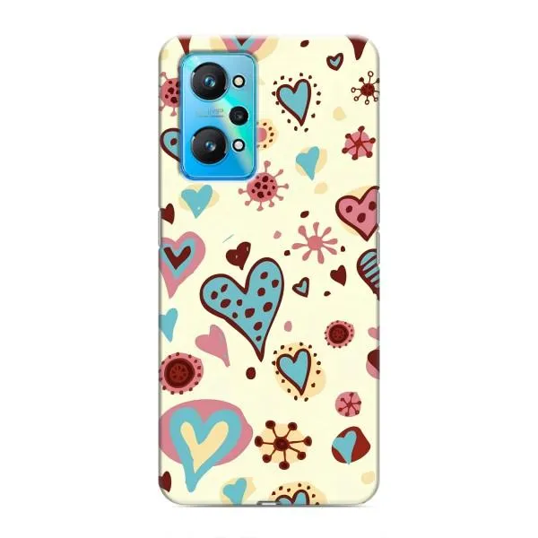 Чехол с принтом «Сердечки» для Realme GT Neo 2