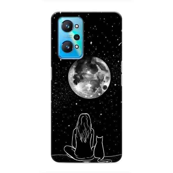Чехол с принтом «Девушка с котом» для Realme GT Neo 2