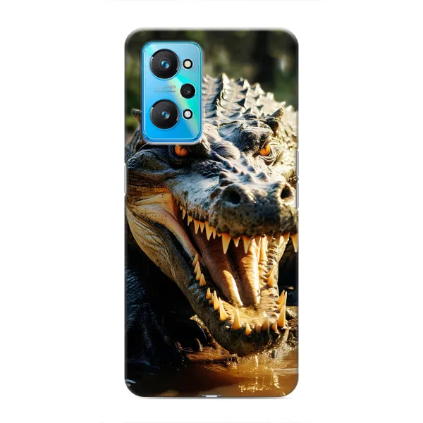 Чехол с принтом «Опасный крокодил» для Realme GT Neo 2