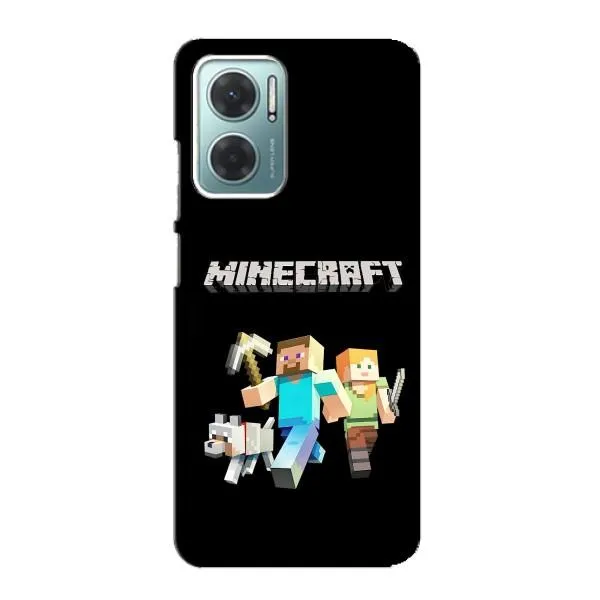 Чохол з принтом «герої Minecraft» для Xiaomi Redmi Note 11E