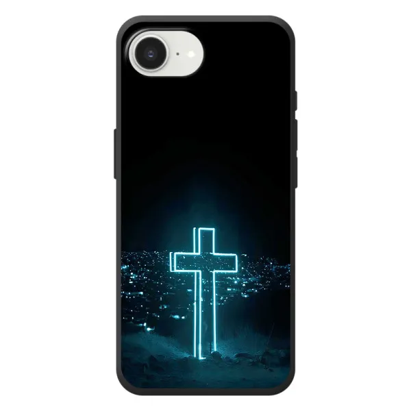 Чехол с принтом «Крест и город» для iPhone 17e