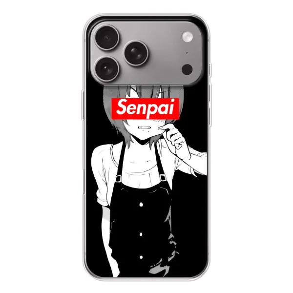 Чехол с принтом «Senpai» для Apple iPhone 18 Pro Max