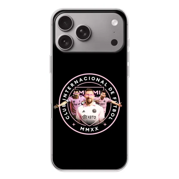 Чехол с принтом «Месси в лого» для Apple iPhone 18 Pro Max