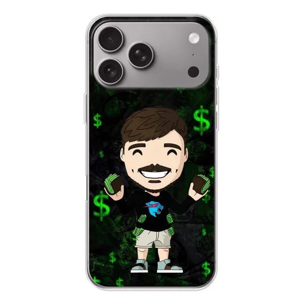Чехол с принтом «Блогер Beast» для Apple iPhone 18 Pro Max