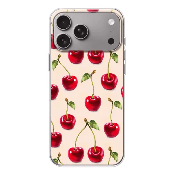 Чехол с принтом «Вишня» для Apple iPhone 18 Pro Max