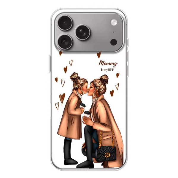 Чохол з принтом «Донька і мама» для Apple iPhone 18 Pro Max Чохол з принтом «Донька і мама» для Apple iPhone 18 Pro Max