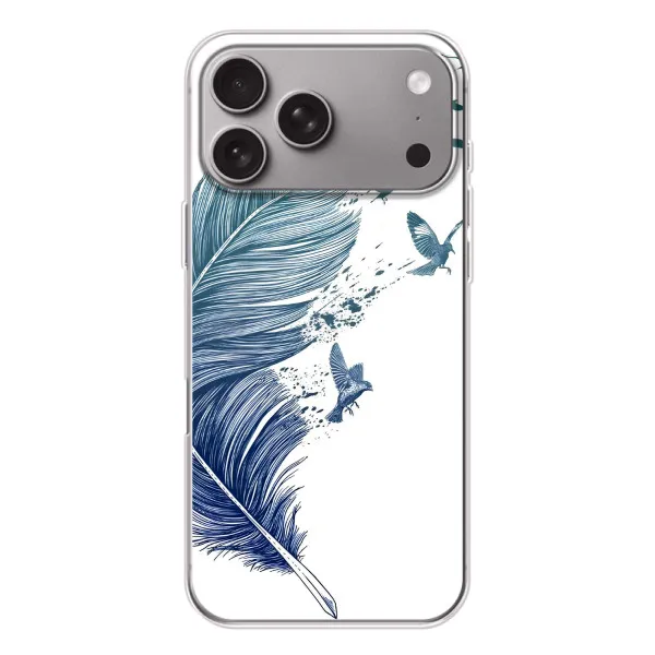 Чехол с принтом «Перышко» для Apple iPhone 18 Pro Max Чехол с принтом «Перышко» для Apple iPhone 18 Pro Max
