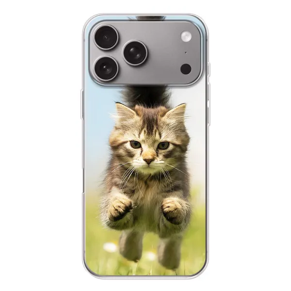 Чохол з принтом «Прижок кота» для Apple iPhone 18 Pro Max Чохол з принтом «Прижок кота» для Apple iPhone 18 Pro Max