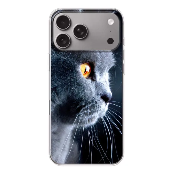 Чохол з принтом «Сірий Кіт» для Apple iPhone 18 Pro Max Чохол з принтом «Сірий Кіт» для Apple iPhone 18 Pro Max