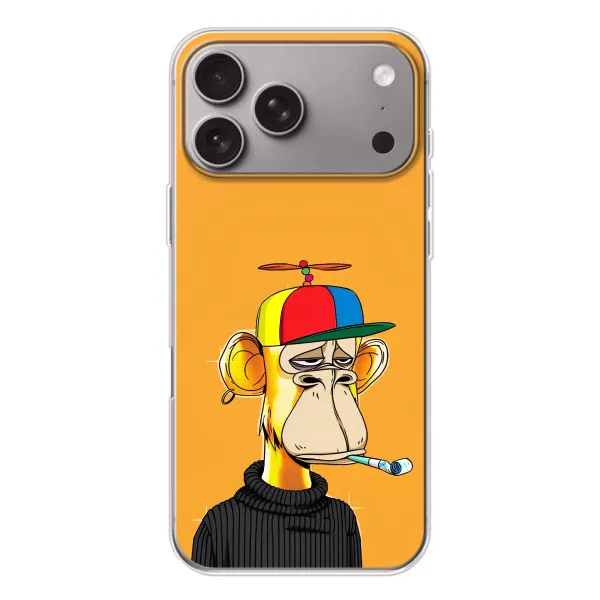 Чохол з принтом «Нудна мавпа NFT» для Apple iPhone 18 Pro Max Чохол з принтом «Нудна мавпа NFT» для Apple iPhone 18 Pro Max