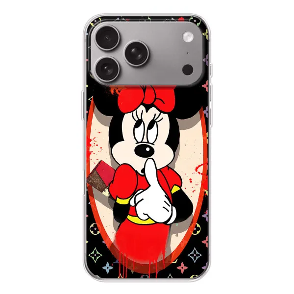 Чехол с принтом «Минни Маус ЛВ» для Apple iPhone 18 Pro Max