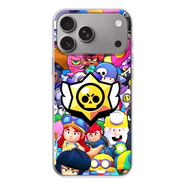Чехол с принтом «Лого Brawl Stars» для Apple iPhone 18 Pro Max Чехол с принтом «Лого Brawl Stars» для Apple iPhone 18 Pro Max