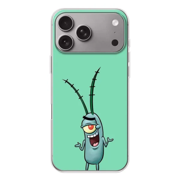 Чехол с принтом «Персонаж Планктон» для Apple iPhone 18 Pro Max