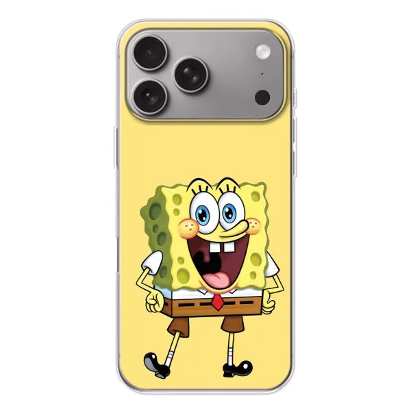 Чехол с принтом «Веселый Спанч Боб» для Apple iPhone 18 Pro Max