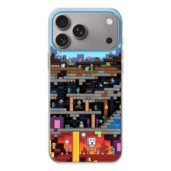 Чехол с принтом «фон Minecraft» для Apple iPhone 18 Pro Max