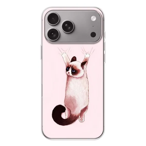 Чохол з принтом «Котик падає» для Apple iPhone 18 Pro Max Чохол з принтом «Котик падає» для Apple iPhone 18 Pro Max