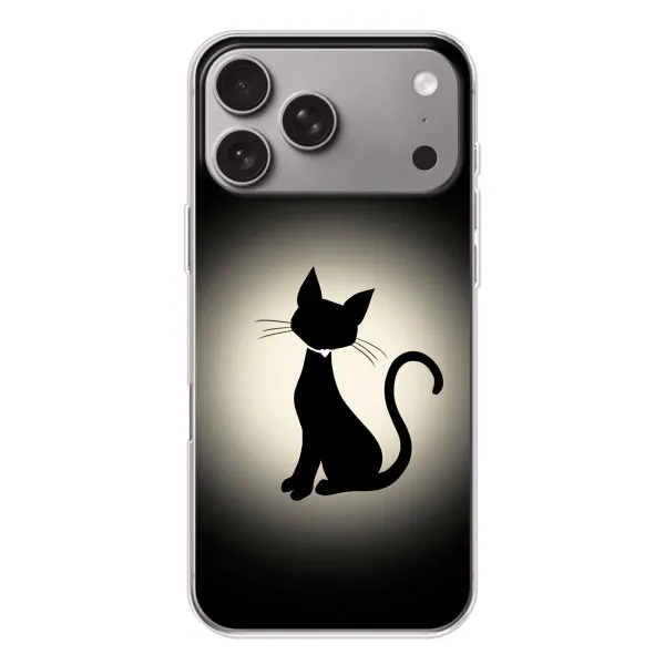 Чехол с принтом «Силуэт котика» для Apple iPhone 18 Pro Max