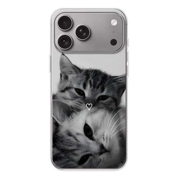 Чохол з принтом «Пара котів» для Apple iPhone 18 Pro Max Чохол з принтом «Пара котів» для Apple iPhone 18 Pro Max