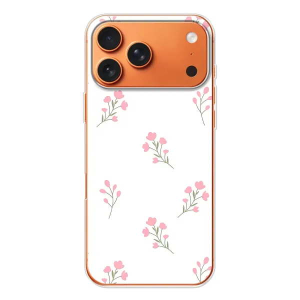 Чохол з принтом «Рожеві квіти» для Apple iPhone 18 Pro Max