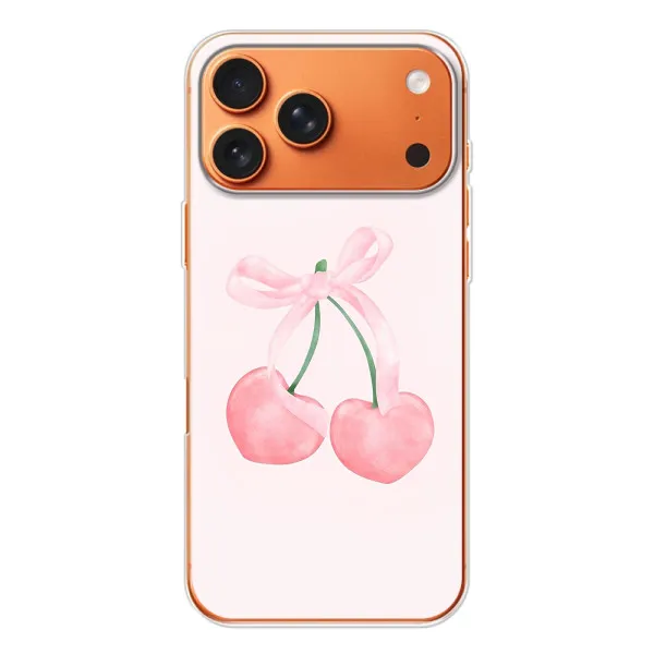 Чохол з принтом «Рожеві вишні» для Apple iPhone 18 Pro Max