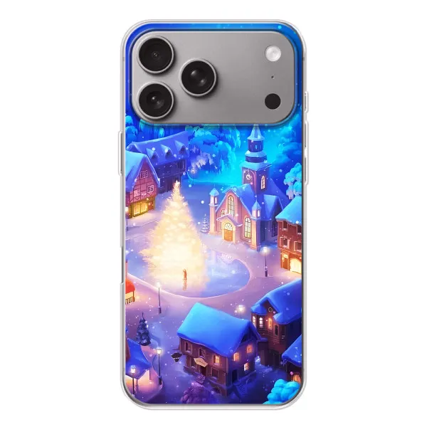 Чехол с принтом «Рождественский город» для Apple iPhone 18 Pro Max Чехол с принтом «Рождественский город» для Apple iPhone 18 Pro Max