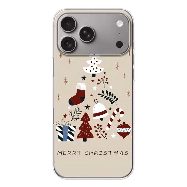 Чехол с принтом «Merry Christmas» для Apple iPhone 18 Pro Max Чехол с принтом «Merry Christmas» для Apple iPhone 18 Pro Max