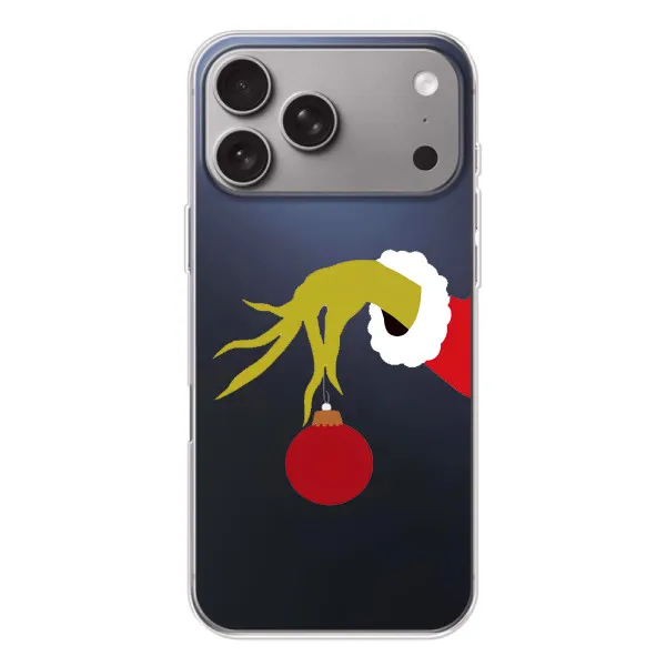 Чехол с принтом «Гринч с игрушкой» для Apple iPhone 18 Pro Max Чехол с принтом «Гринч с игрушкой» для Apple iPhone 18 Pro Max