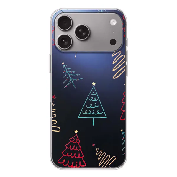 Чехол с принтом «Рождественские елки» для Apple iPhone 18 Pro Max Чехол с принтом «Рождественские елки» для Apple iPhone 18 Pro Max